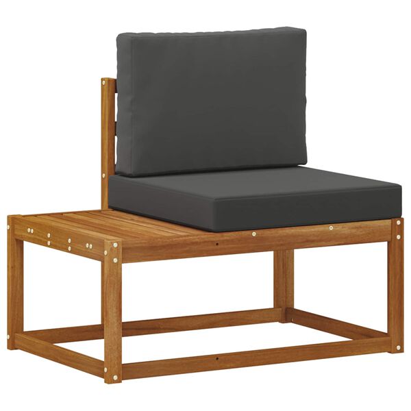 vidaXL Vonkaj&scaron;ia koncov&aacute; pohovka 2 Kus Pr&iacute;rodn&aacute; a antracitov&aacute;