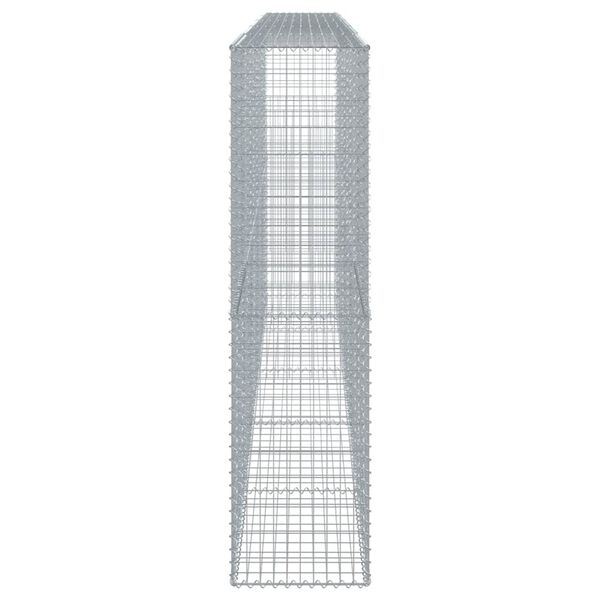 vidaXL Gabiónový kôš s krytom 500x50x200 cm pozinkované železo