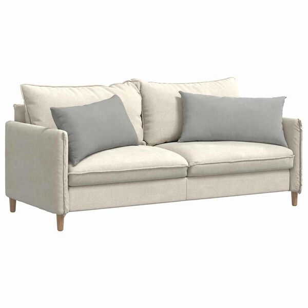 vidaXL Vankúše na pohovku 2 pcs Svetlosivá 80 x 40 cm látka