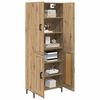vidaXL Highboard Remeselný dub 69,5 x 34 x 180 cm Kompozitné drevo