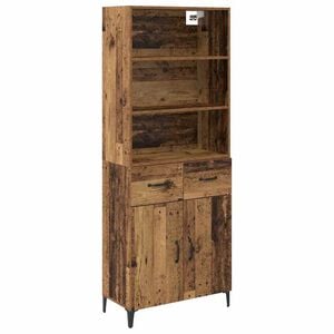 vidaXL Highboard Star&eacute; drevo 69,5 x 34 x 180 cm Kompozitn&eacute; drevo
