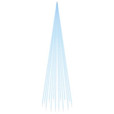 vidaXL Vianočný stromček na stožiari 1134 modrých LED 800 cm