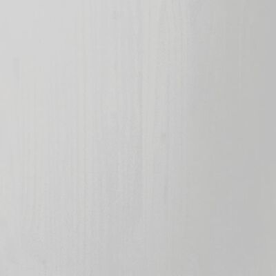 vidaXL Skrinka so zásuvkami na kolieskach MOSS biela masívna borovica