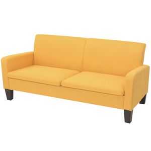 vidaXL Trojmiestna pohovka 180x65x76 cm žlt&aacute;