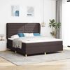 vidaXL Boxspring posteľ s matracom tmavo&scaron;ed&aacute; 90x190 cm Tmavo hned&aacute;