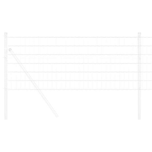 vidaXL Euro plot Strieborná 0.6 x 10 m