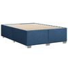 vidaXL Posteľný rám boxspring s matracom modrý 140x200 cm látka