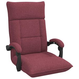 vidaXL Nastaviteľn&eacute; podlahov&eacute; kreslo V&iacute;no červen&eacute; L&aacute;tka