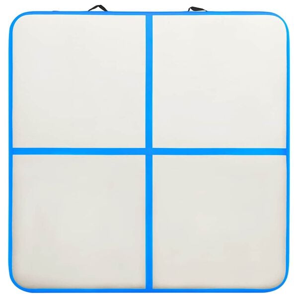 vidaXL Nafukovacia žinenka s pumpou 200x200x10 cm, PVC, modr&aacute;