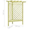vidaXL Rohov&aacute; pergola s lavičkou 130x130x197 cm, impregnovan&aacute; borovica