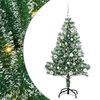 vidaXL Umel&yacute; vianočn&yacute; stromček, snehom obalen&yacute;, s LED svetlom 150 cm