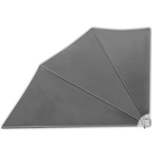 vidaXL Skladacia bočn&aacute; mark&iacute;za na balk&oacute;n, siv&aacute; 160x240 cm