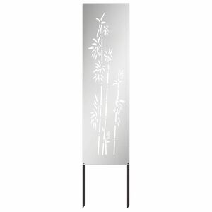 vidaXL Z&aacute;hradn&aacute; clona na s&uacute;kromie Kvetinov&yacute; Strieborn&aacute; 32 x 140 cm