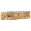 vidaXL TV skrinka na stenu 100x32x25 cm mas&iacute;vne drevo hrub&eacute; mango