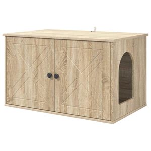 vidaXL Mačka Dom Sonoma 85 x 55 x 50,5 cm Kompozitn&eacute; drevo