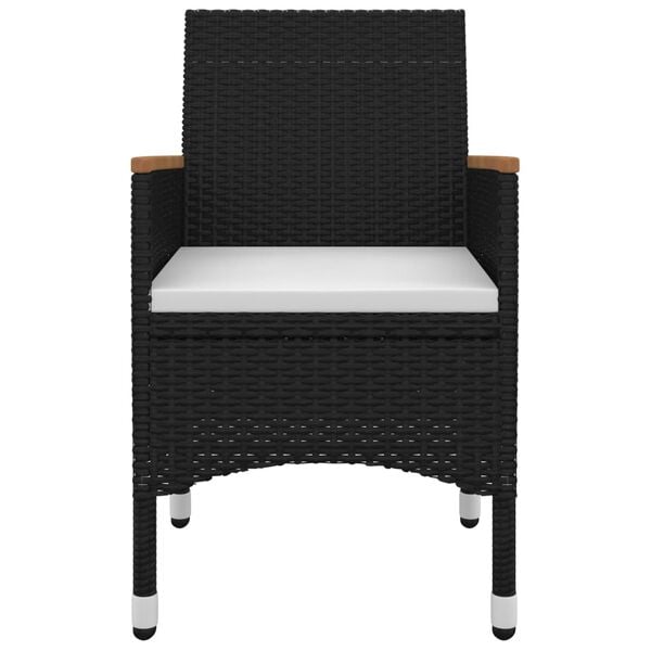 vidaXL 5-dielny vonkaj&scaron;&iacute; jed&aacute;lensk&yacute; set so sed&aacute;kmi polyratan a sklo