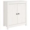 vidaXL Komoda biela 70x35x80 cm borovicov&yacute; mas&iacute;v