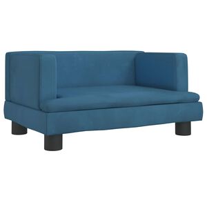 vidaXL Pelech pre psa modr&yacute; 60x40x30 cm zamat