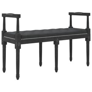 vidaXL Lavička čierna 110x40x70 cm zamat