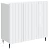 vidaXL Serv&iacute;rovacia skriňa Biela 89 x 34,5 x 82 cm Kompozitn&eacute; drevo