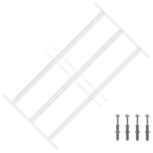 vidaXL Zabezpečovacia mriežka na okn&aacute; s 3 priečkami 43-74 cm