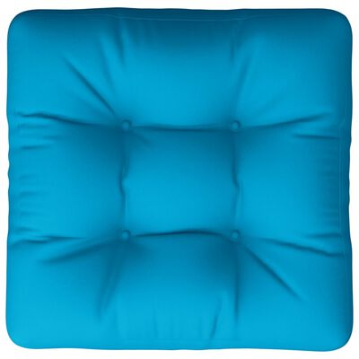 vidaXL Podložka na paletový nábytok, modrá 50x50x12 cm, látka