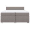 vidaXL Boxspring posteľ s matracom sivohned&yacute; 200x200 cm l&aacute;tka