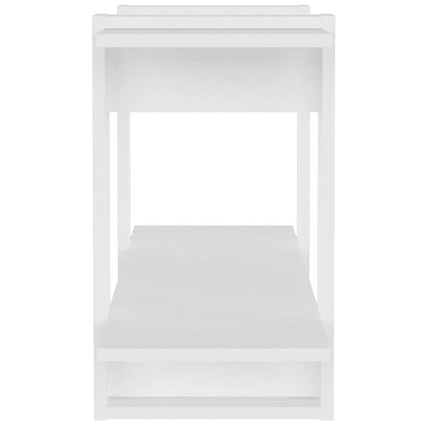 vidaXL Knižnica biela 100x30x51 cm spracované drevo