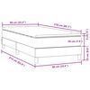 vidaXL Box Spring Posteľ s matracom Svetlosiv&aacute; 90x210 cm Zamat