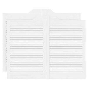 VidaXL Krídlové dvere Louvred Design 2-pár biele 80x100 cm