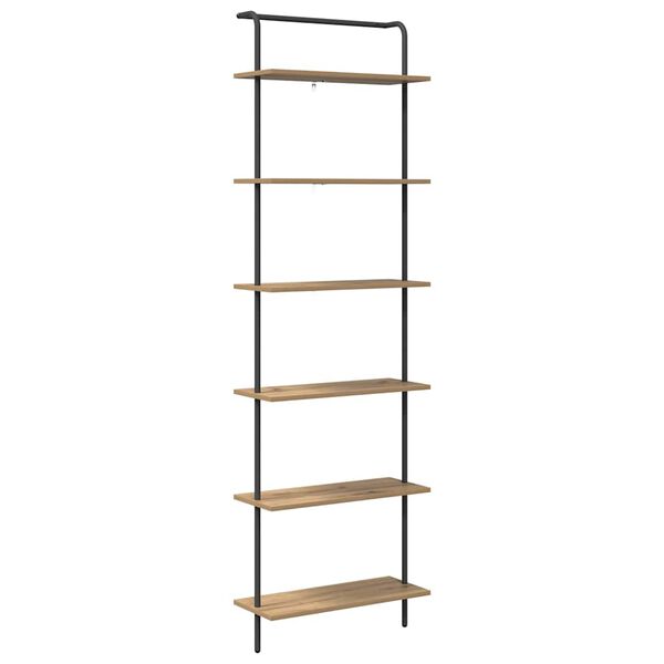 vidaXL Reg&aacute;l na knihy Remeseln&yacute; dub 60 x 24 x 203 cm Kompozitn&eacute; drevo