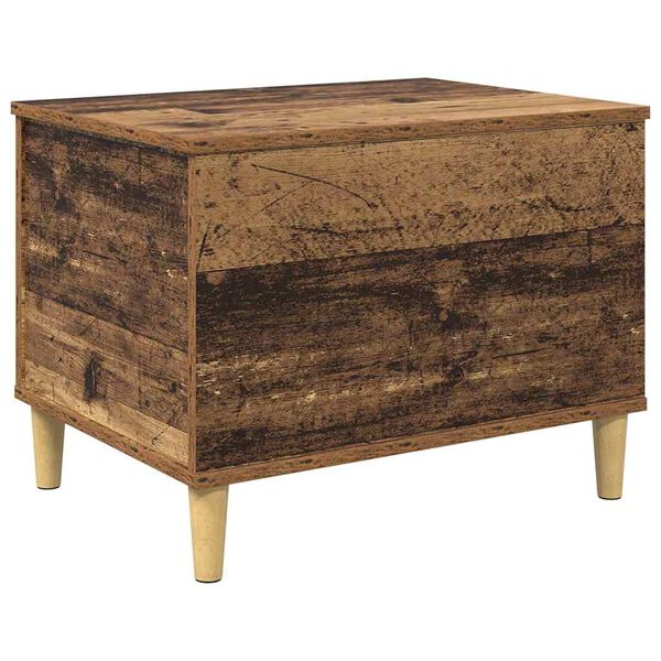 vidaXL Nočn&yacute; stol&iacute;k Star&eacute; drevo 60 x 44,5 x 45 cm Kompozitn&eacute; drevo