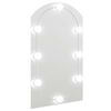 vidaXL Zrkadlo s LED svetlami 70x40 cm sklenen&eacute; obl&uacute;kov&eacute;