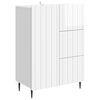 vidaXL Serv&iacute;rovacia skriňa Biela s vysok&yacute;m leskom 66 x 34,5 x 91,5 cm