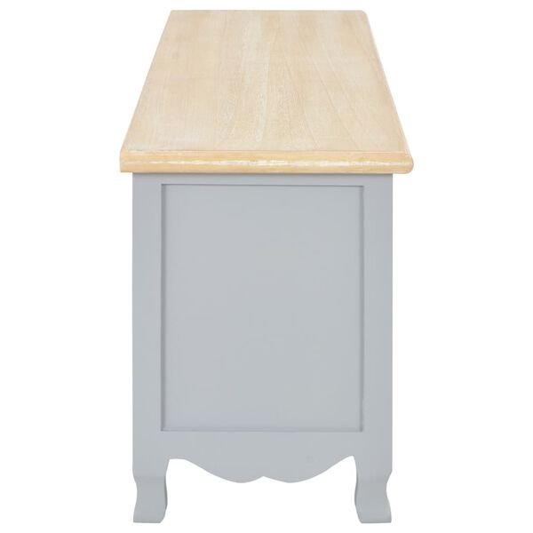 vidaXL TV stol&iacute;k siv&yacute; 120x30x40 cm dreven&yacute;