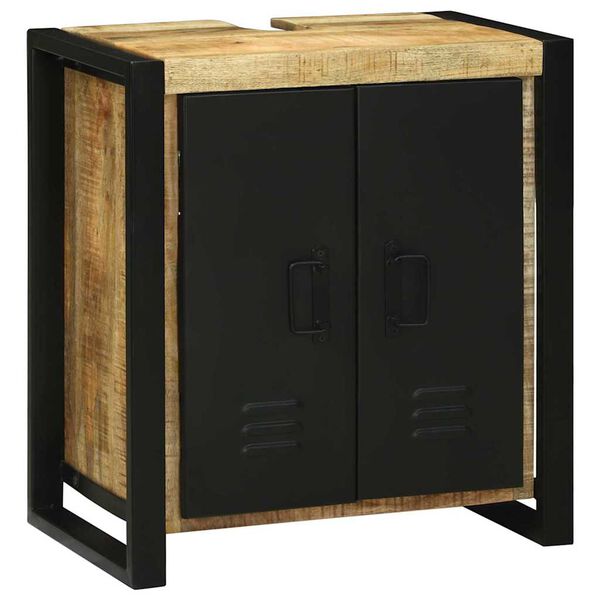 vidaXL Sada k&uacute;peľňov&eacute;ho n&aacute;bytku 4 pcs Hned&aacute; Mas&iacute;vne mango drevo