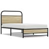 vidaXL Posteľn&yacute; r&aacute;m bez matraca 100x200 cm dub sonoma kompozitn&eacute; drevo