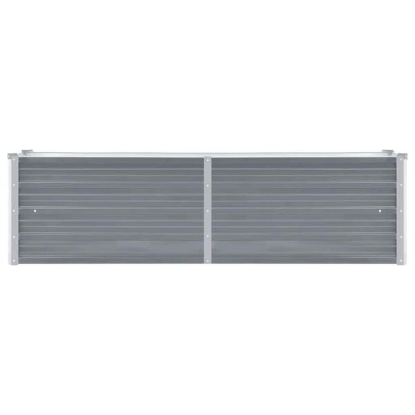 vidaXL Vyv&yacute;&scaron;en&yacute; z&aacute;hradn&yacute; z&aacute;hon, pozinkovan&aacute; oceľ 160x40x45 cm, siv&yacute;
