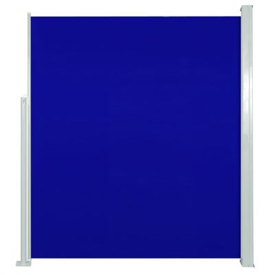 vidaXL Zaťahovacia bočná markíza na terasu 160x300 cm modrá