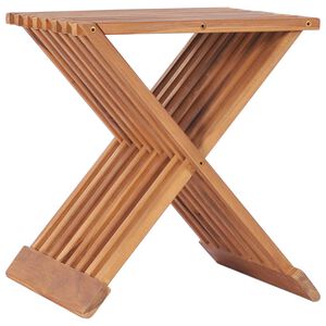 vidaXL Skladacia stolička 40x32x45 cm t&iacute;kov&yacute; mas&iacute;v