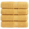 vidaXL Pr&eacute;miov&eacute; um&yacute;vacie utierky SOLUND 4 ks zlat&eacute; 30x30 cm 600 g/m&sup2;