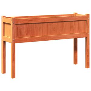 vidaXL Z&aacute;hr. kvetin&aacute;č s nohami voskov&yacute; hned&yacute; 110x31x70cm mas. borovica