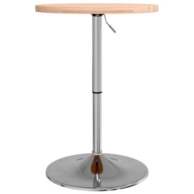 vidaXL Barový stolík Ø50x90,5 cm, bukový masív