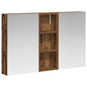 vidaXL Set kabinetov do k&uacute;peľne s poličkou 3 pcs 80 x 10,5 x 50 cm