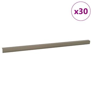 vidaXL Schodov&eacute; hrany 30 pcs &scaron;ampansk&eacute;ho 67 x 3 x 2 cm Hlin&iacute;k