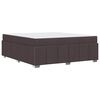 vidaXL R&aacute;m postele s matracmi Tmavohned&aacute; 180 x 200 cm l&aacute;tka