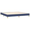 vidaXL Boxspring posteľ s matracom modr&aacute; 200x200 cm l&aacute;tka
