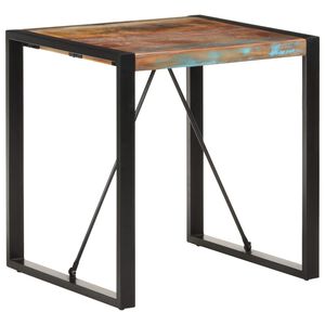 vidaXL Jed&aacute;lensk&yacute; st&ocirc;l 70x70x75 cm, recyklovan&yacute; mas&iacute;v