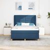 vidaXL Boxspring posteľ s matracom tmavo&scaron;ed&aacute; 90x190 cm Modr&aacute; l&aacute;tka
