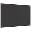 vidaXL Kuchynský backsplash Tmavo šedá 80 x 50 x 0,6 cm tvrdené sklo